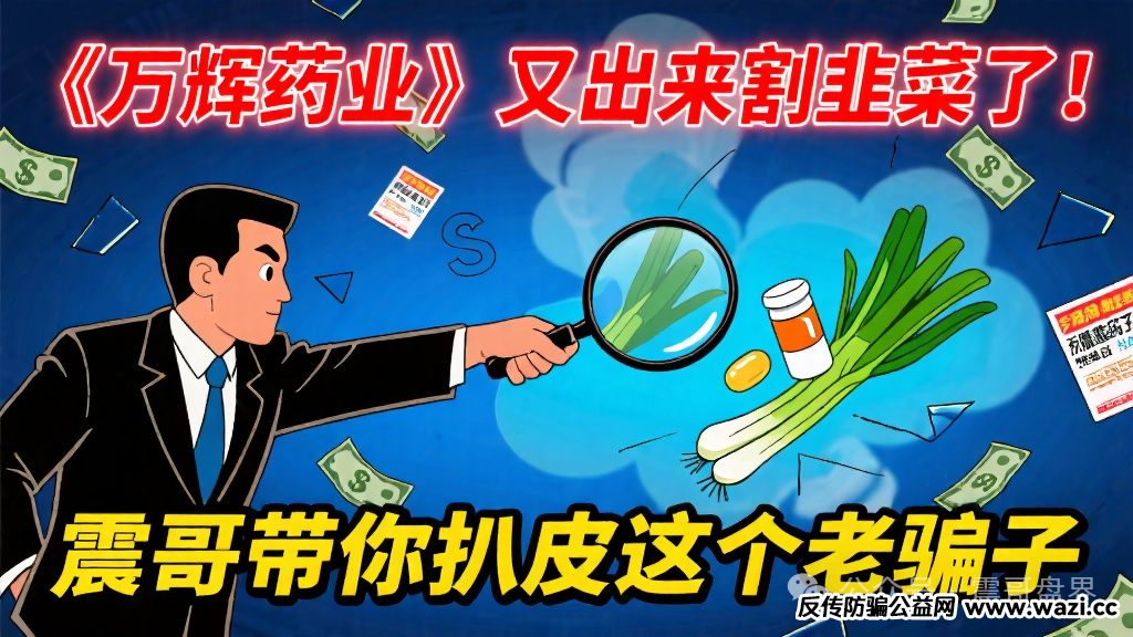 《万辉药业》又出来割韭菜了！带你扒皮这个老骗子！