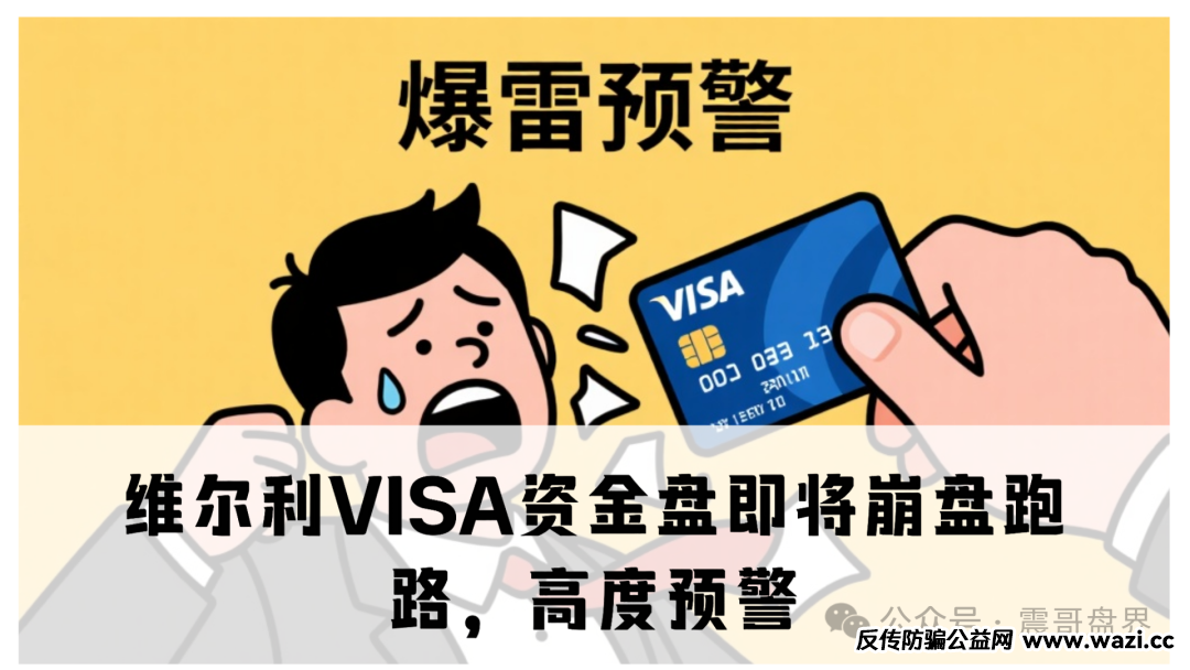 高度预警!! !【维尔利VISA】资金盘即将崩盘跑路！