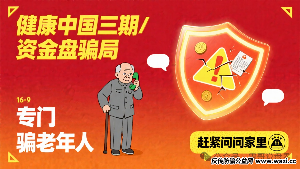资金盘骗局【健康中国三期】专门骗老年人，赶紧问问家里！