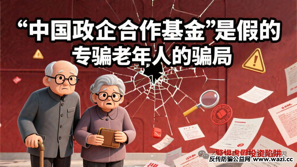 专骗老年人的骗局“中国政企合作基金”是假的！