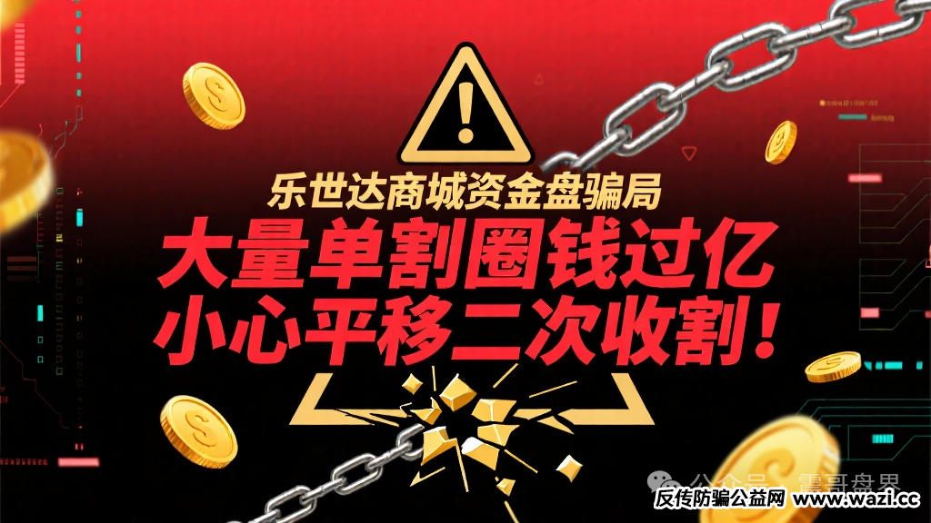 【乐世达商城】资金盘骗局,大量单割圈钱过亿,小心平移二次收割!