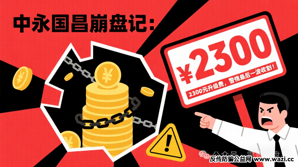 【中永国昌】圈钱上亿：2300元升级费，警惕最后一波收割！