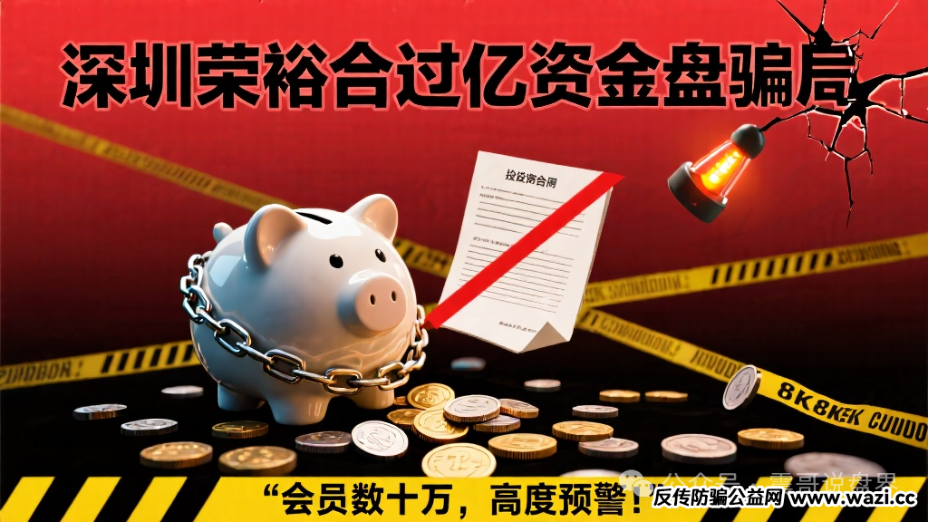【荣裕合】过亿资金盘骗局，会员数十万，高度预警！