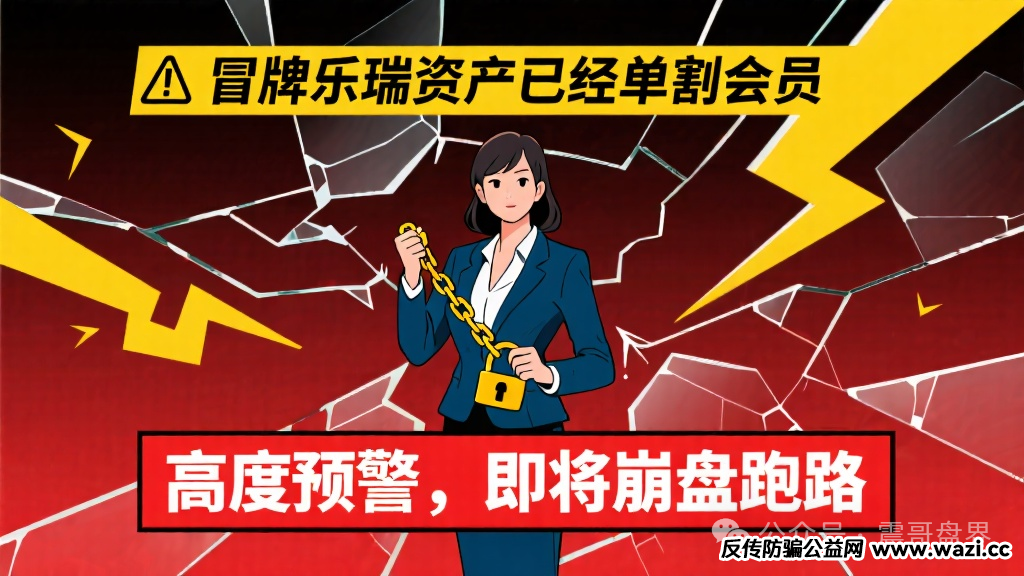 【乐瑞资产】已经单割会员，高度预警，即将崩盘跑路！