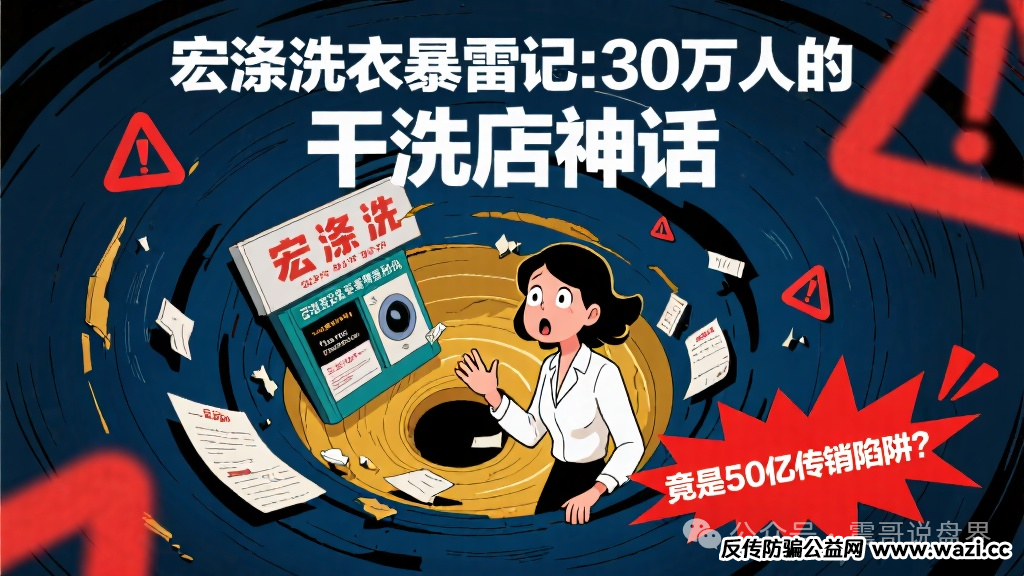 【宏涤洗衣】暴雷记:30万人的干洗店神话,竟是50亿传销陷阱?