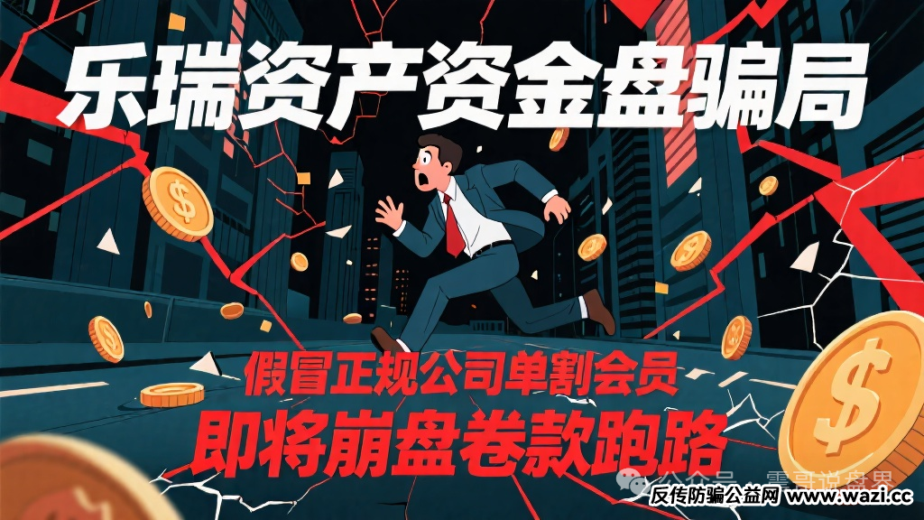 【乐瑞资产】资金盘骗局；开始疯狂单割，眼看就要卷钱跑路！
