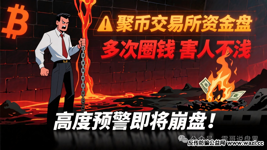 【聚币交易所】搞资金盘，多次圈钱害人不浅，高度预警即将崩盘