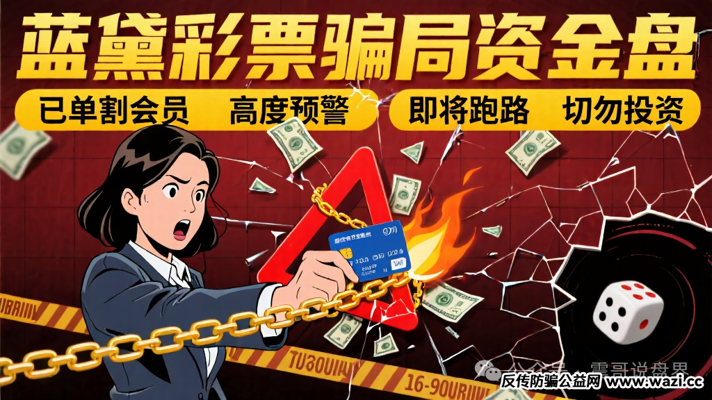 【蓝黛彩票】骗局资金盘,已经单割会员,高度预警即将跑路!