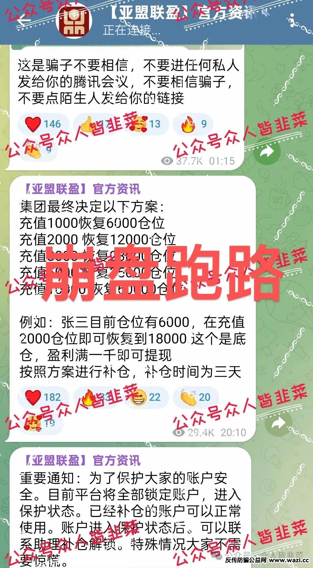警惕！【亚盟联盟,博石投资】这些都是互联网诈骗项目！