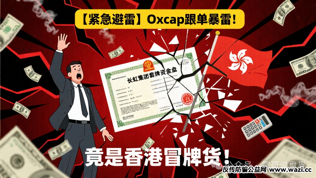 【避雷】Oxcap跟单暴雷!长虹集团套牌资金盘竟是香港冒牌货!