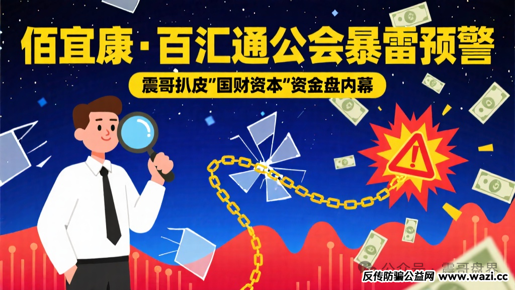 【佰宜康.百汇通公会暴雷预警】震哥扒皮“国财资本”资金盘骗局！