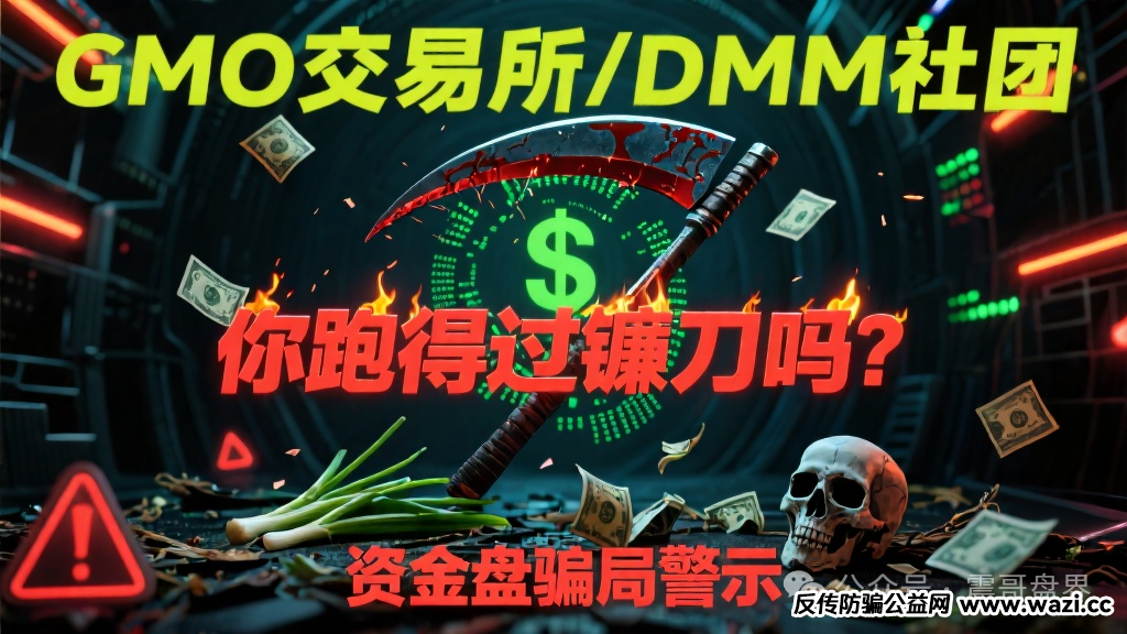 【GMO交易所/DMM社团】资金盘骗局,短命快割韭菜盘,你跑得过镰刀吗!