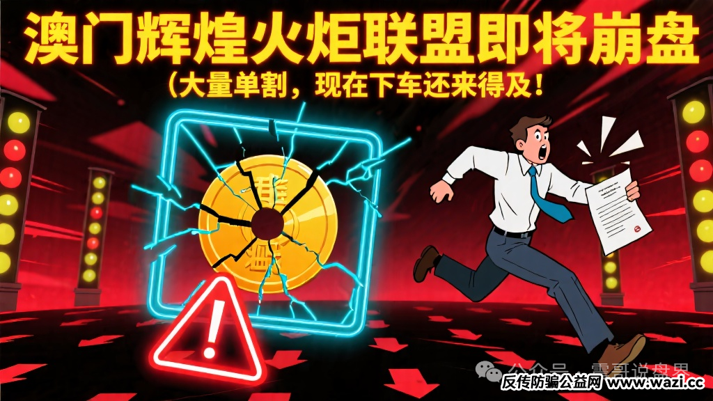 【辉煌火炬联盟】即将崩盘，大量单割，现在下车还来得及！