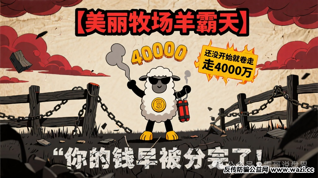 【美丽牧场羊霸天】还没开始就卷走4000万，你的钱早被分完了！