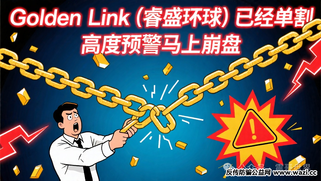 【Golden Link（睿盛环球）】已经单割，高度预警马上崩盘！