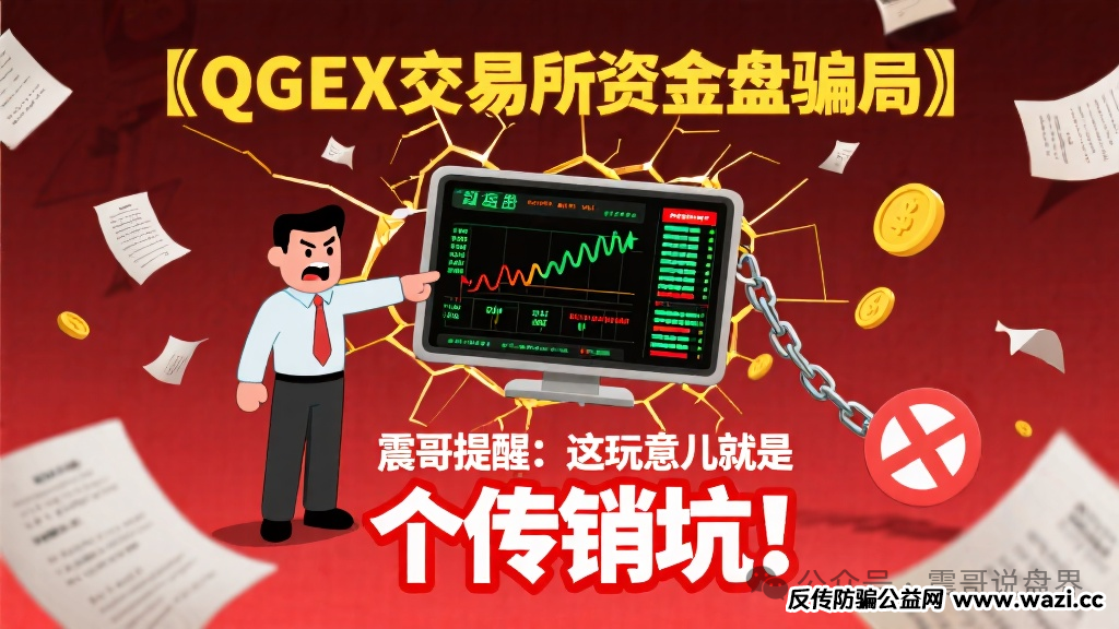 【QGEX交易所资金盘骗局】震哥提醒：这玩意儿就是个传销坑！