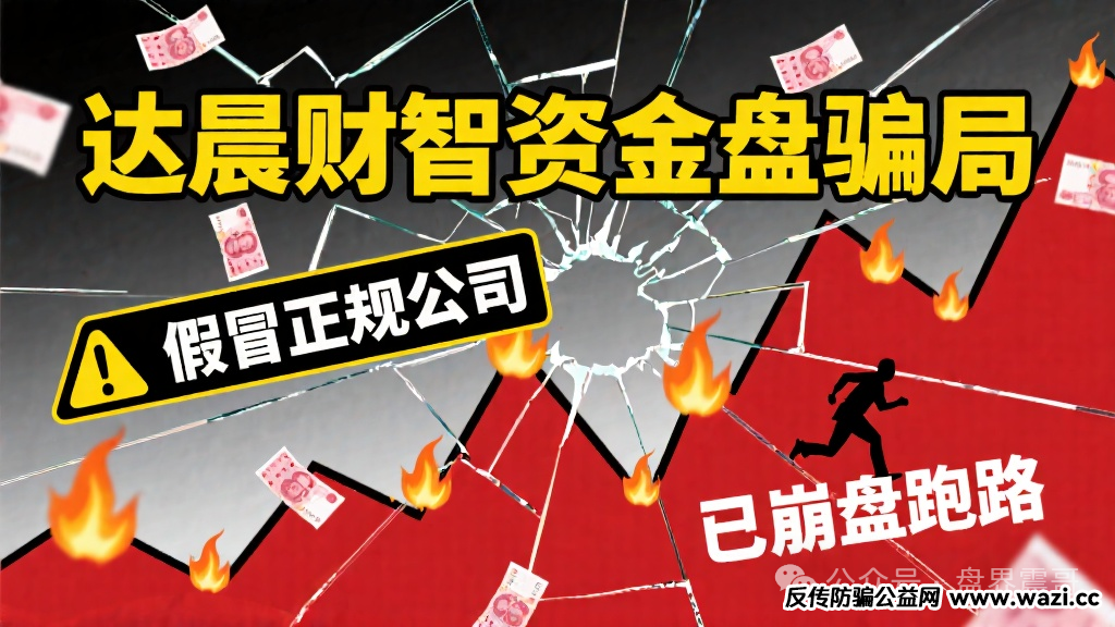 【达晨财智】资金盘骗局，假冒正规公司，已经崩盘跑路！