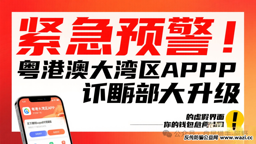 紧急预警！“粤港澳大湾区APP”骗局大升级，你的钱包危在旦夕！