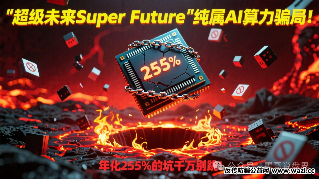 ＂超级未来Super Future＂纯属AI算力骗局！年化255%的坑千万别跳！
