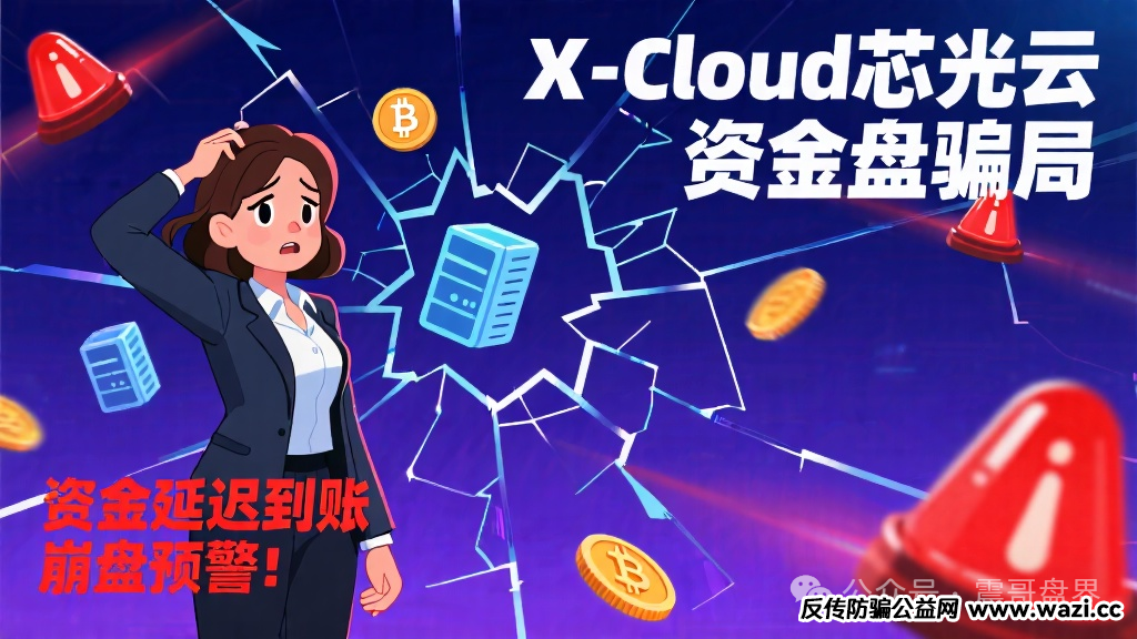【X-Cloud芯光云】资金盘骗局,已经延迟到账,即将崩盘!