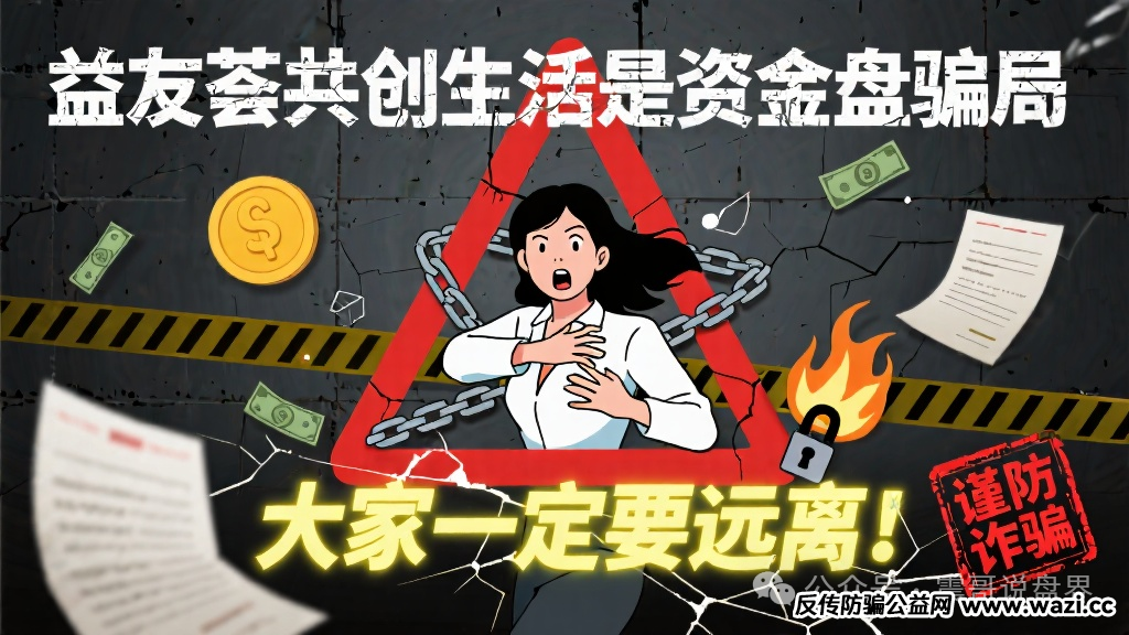 资金盘骗局【益友荟共创生活】大家一定要远离，谨防诈骗！